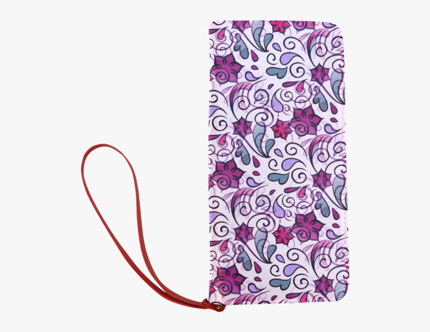 Floral Flourish Women"s Clutch Wallet - Mobile Phone, HD Png Download, Free Download
