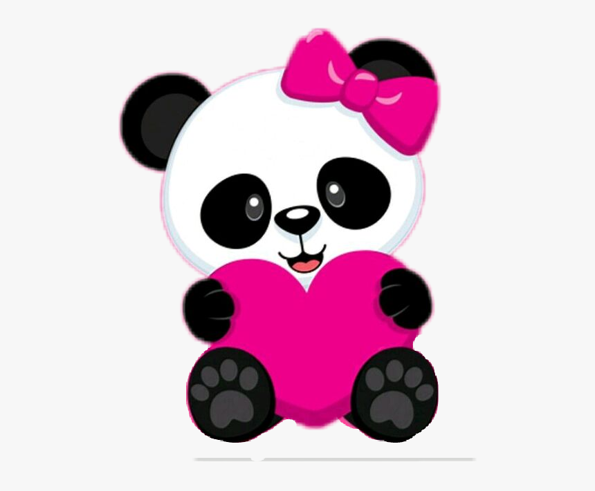 #baby #panda #herz #cute #süß #love #tier #freetoedit - Cute Panda Png, Transparent Png, Free Download