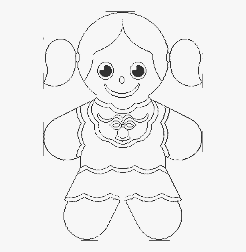 Transparent Gingerbread Girl Png - Ginger Bread Girl Coloring Pages, Png Download, Free Download
