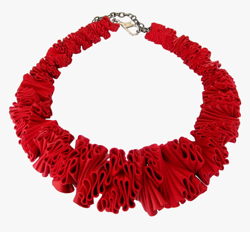 Ruffle Collar Red Leather - Ruff Collar Transparent, HD Png Download, Free Download