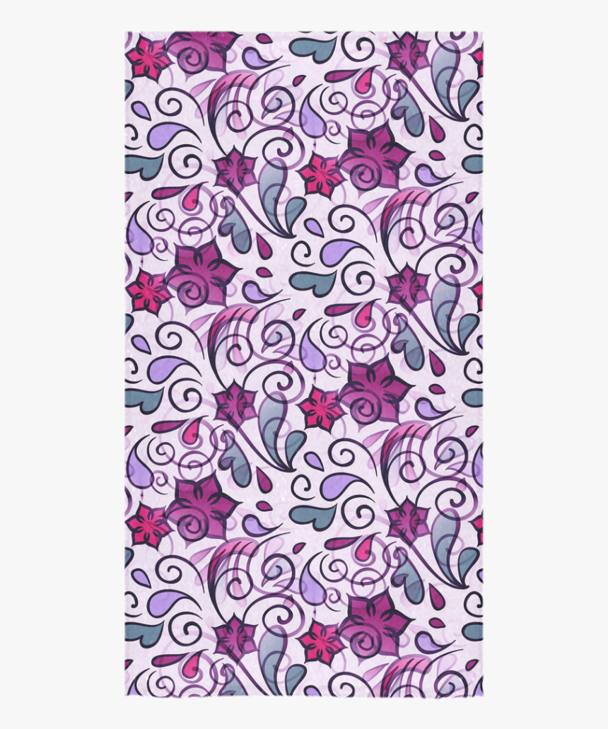 Floral Flourish Bath Towel 30"x56" - Paisley, HD Png Download, Free Download