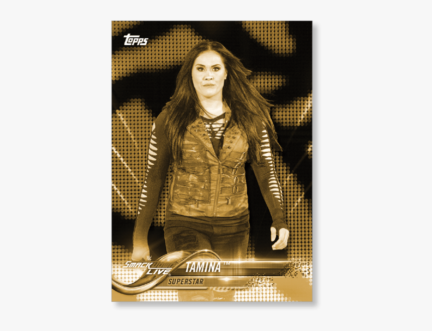 2018 Topps Wwe Tamina Base Poster Gold Ed - Album Cover, HD Png Download, Free Download