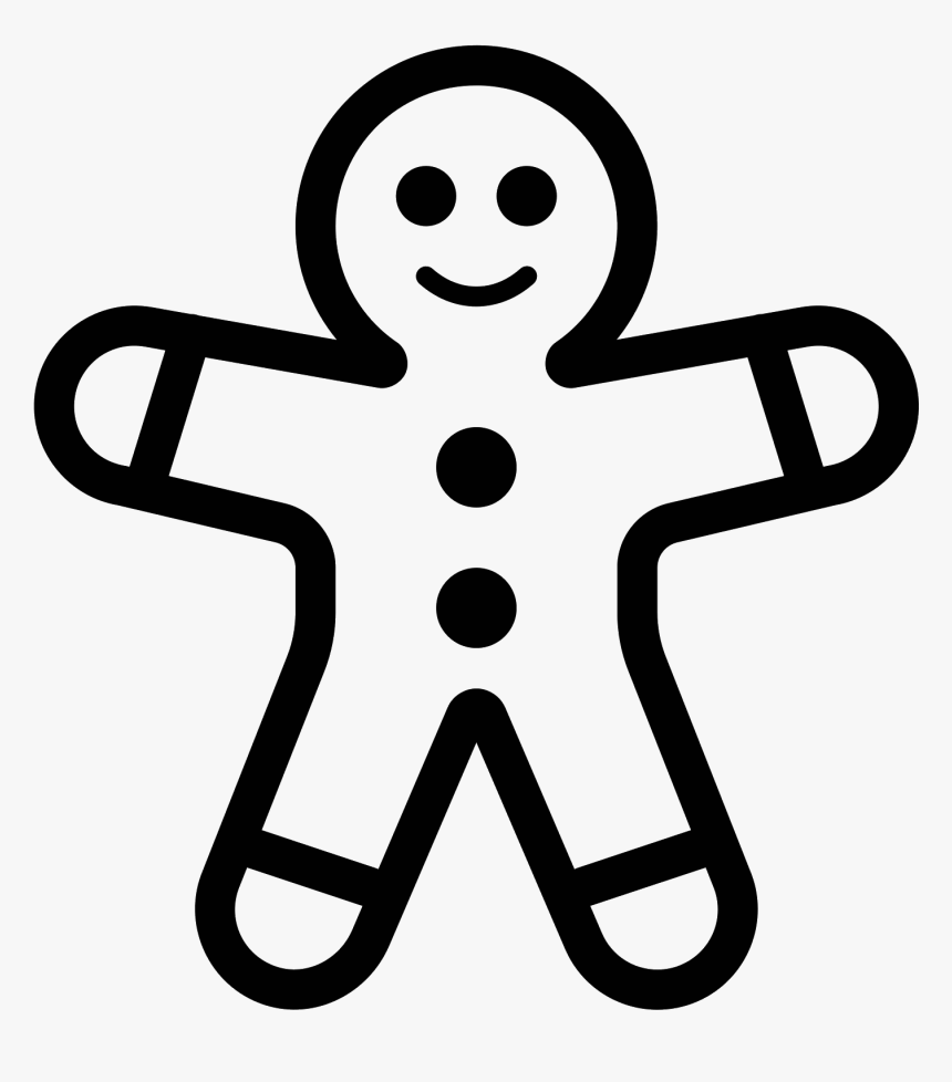 Gingerbread Man Png - Gingerbread Icon, Transparent Png, Free Download