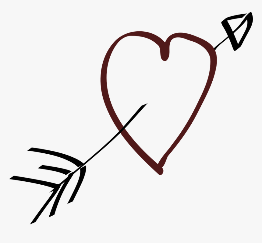 Heart With Arrow Clipart, HD Png Download, Free Download
