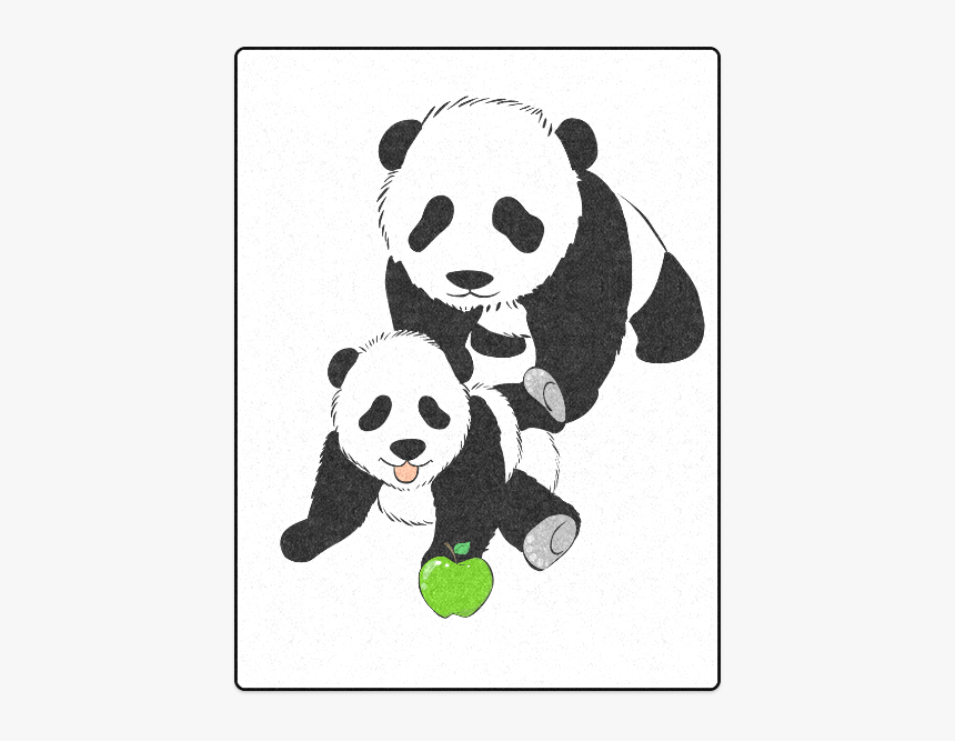 Mother And Baby Panda Blanket 50"x60" - Children's Handheld Toys, HD Png Download, Free Download