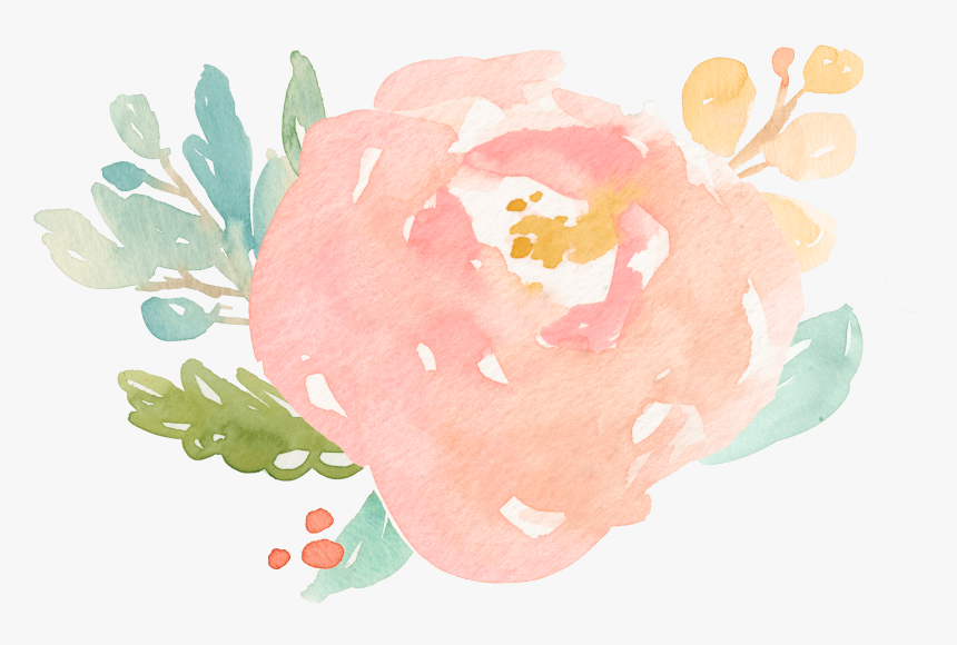 -bouquet2 - Happy Birthday Watercolour Flowers, HD Png Download, Free Download