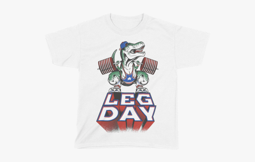 Leg Day T-rex - Barbell, HD Png Download, Free Download