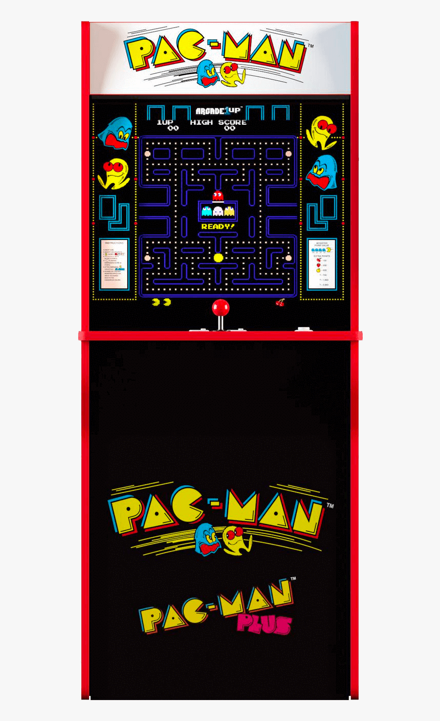 Pac Man Arcade Cabinet"
 Class="lazyload Lazyload Fade - Arcade1up Pacman, HD Png Download, Free Download