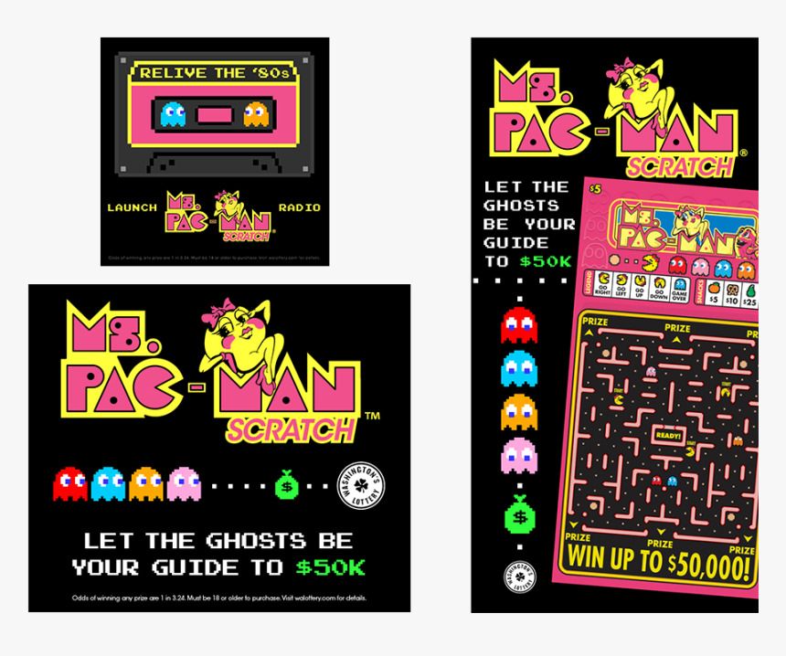 Mspacman-banners - Graphic Design, HD Png Download, Free Download