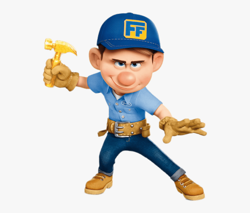 Fix It Felix Ready For Action - Wreck It Ralph Fix It Felix Jr, HD Png Download, Free Download