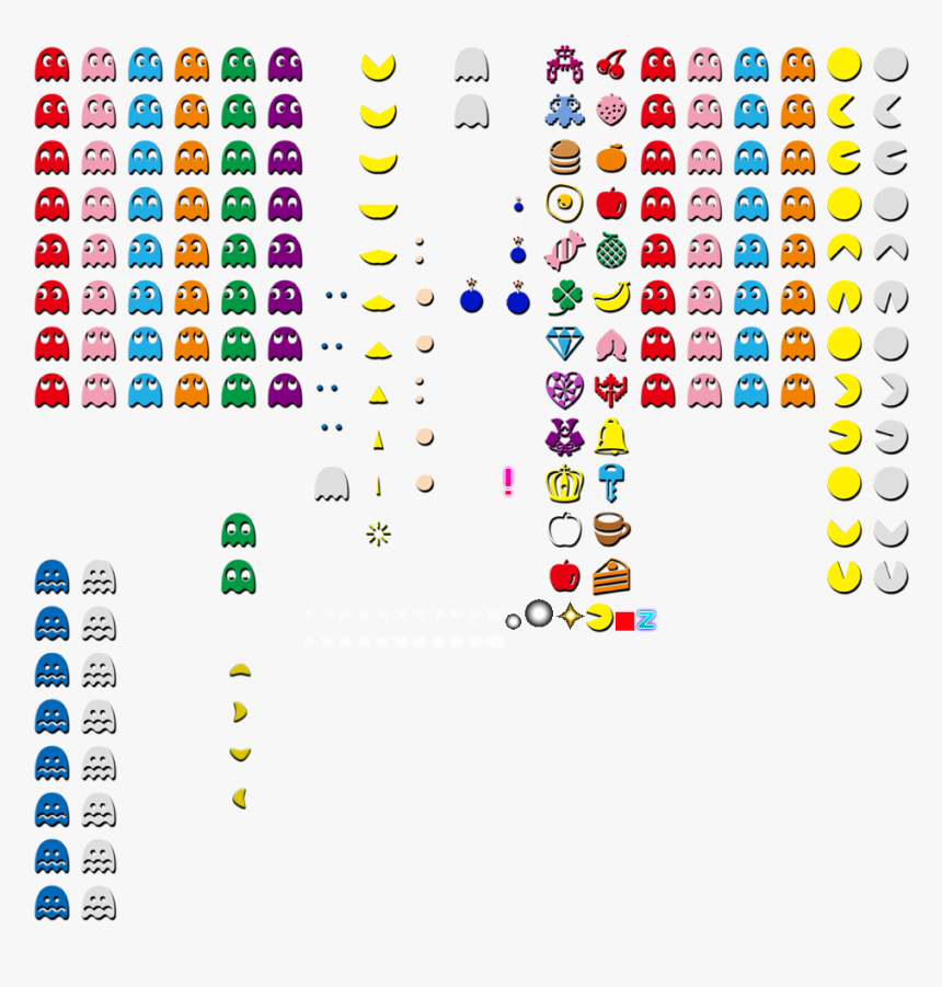 Pacman Sprite Png - Pacman Sprite Sheet Png, Transparent Png, Free Download