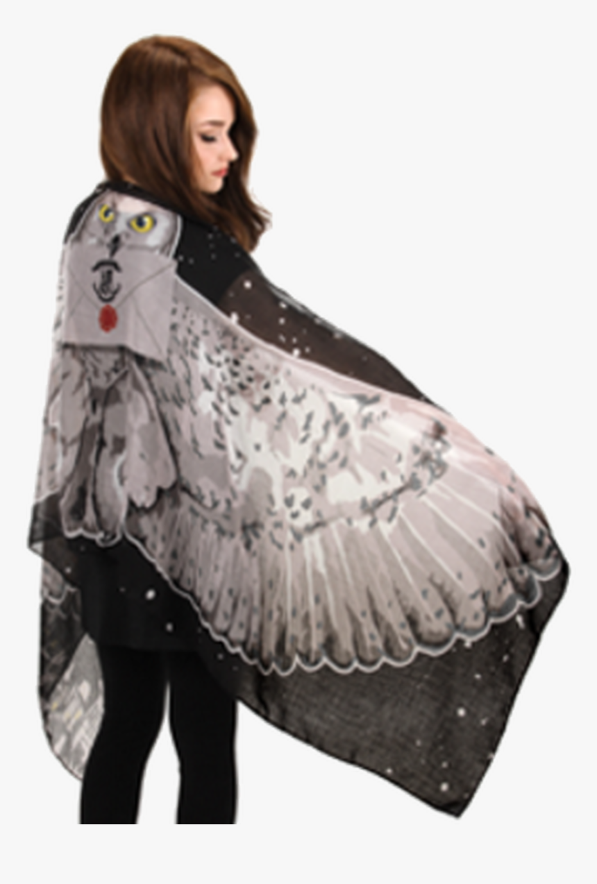 Hedwig Wingspan Lightweight Scarf - Harry Potter Owl Costume Adult, HD Png Download, Free Download