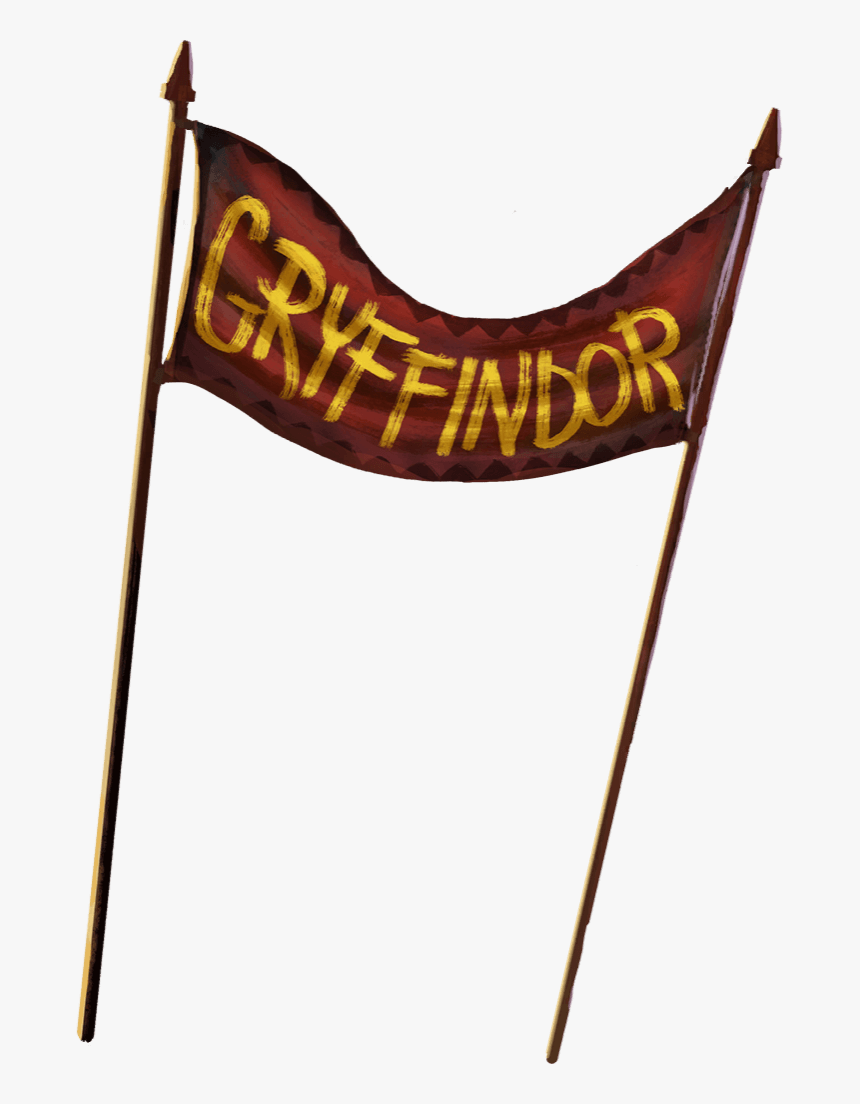 A Red Banner Strung Between Two Poles With Gryffindor, HD Png Download, Free Download