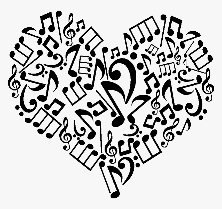 Sticker Coeur Musical Ambiance Sticker Kc12389, HD Png Download, Free Download