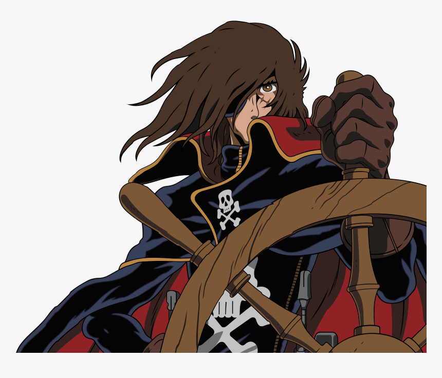 Space Pirate Captain Harlock Cartoon, HD Png Download, Free Download