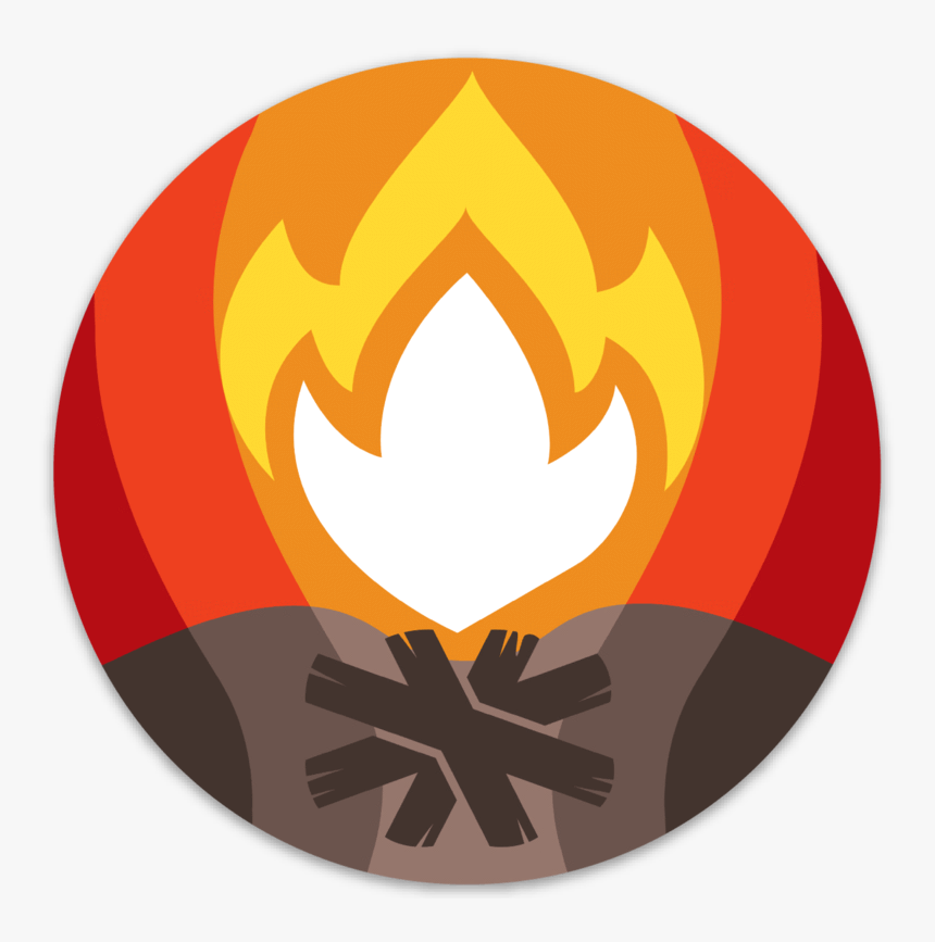 Campfire Zen Sticker - Emblem, HD Png Download, Free Download