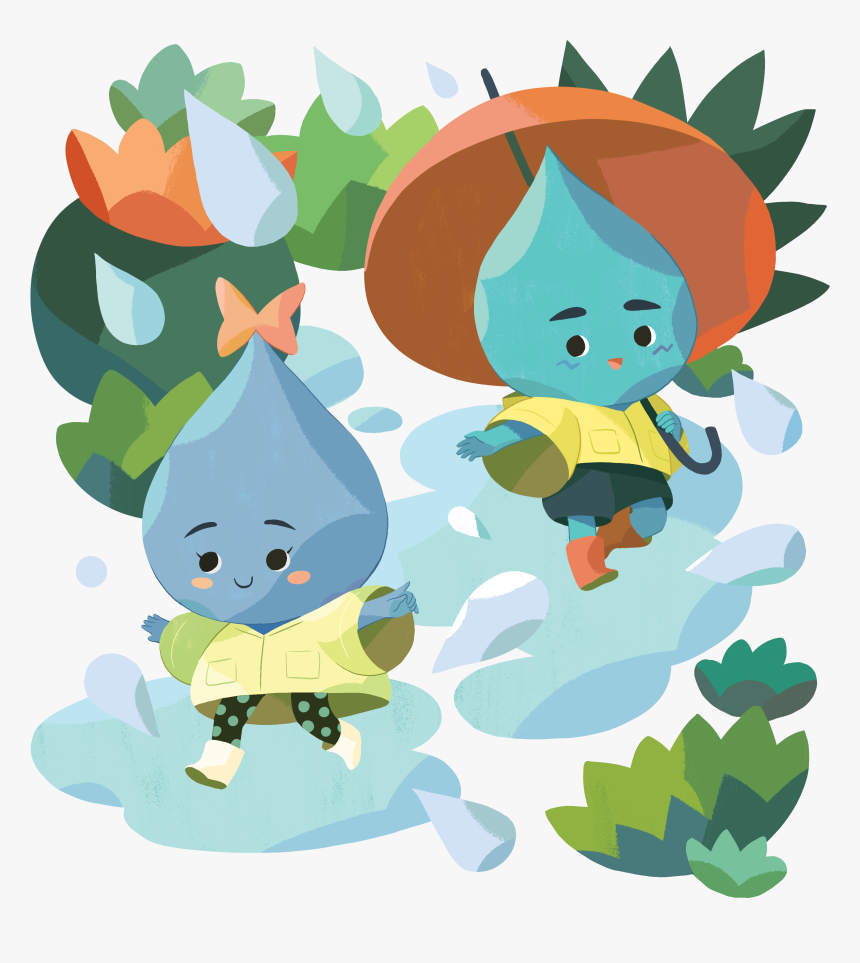 Save Water Cartoon Poster