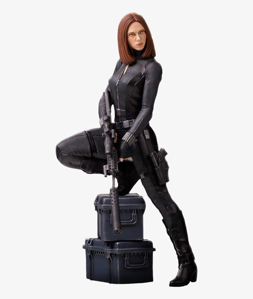 Captain America Winter Soldier Black Widow Statue, HD Png Download, Free Download