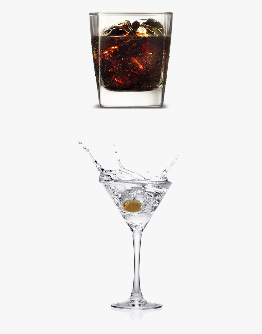 Splash Champagne In Glass Png , Png Download - Cocktail Glass Splash Png, Transparent Png, Free Download