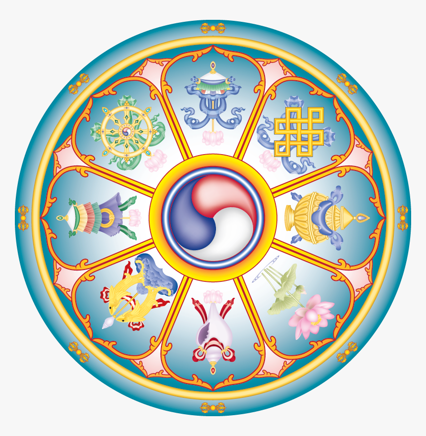 The 8 Auspicious Symbols Of Buddhism - Eight Auspicious Signs, HD Png Download, Free Download
