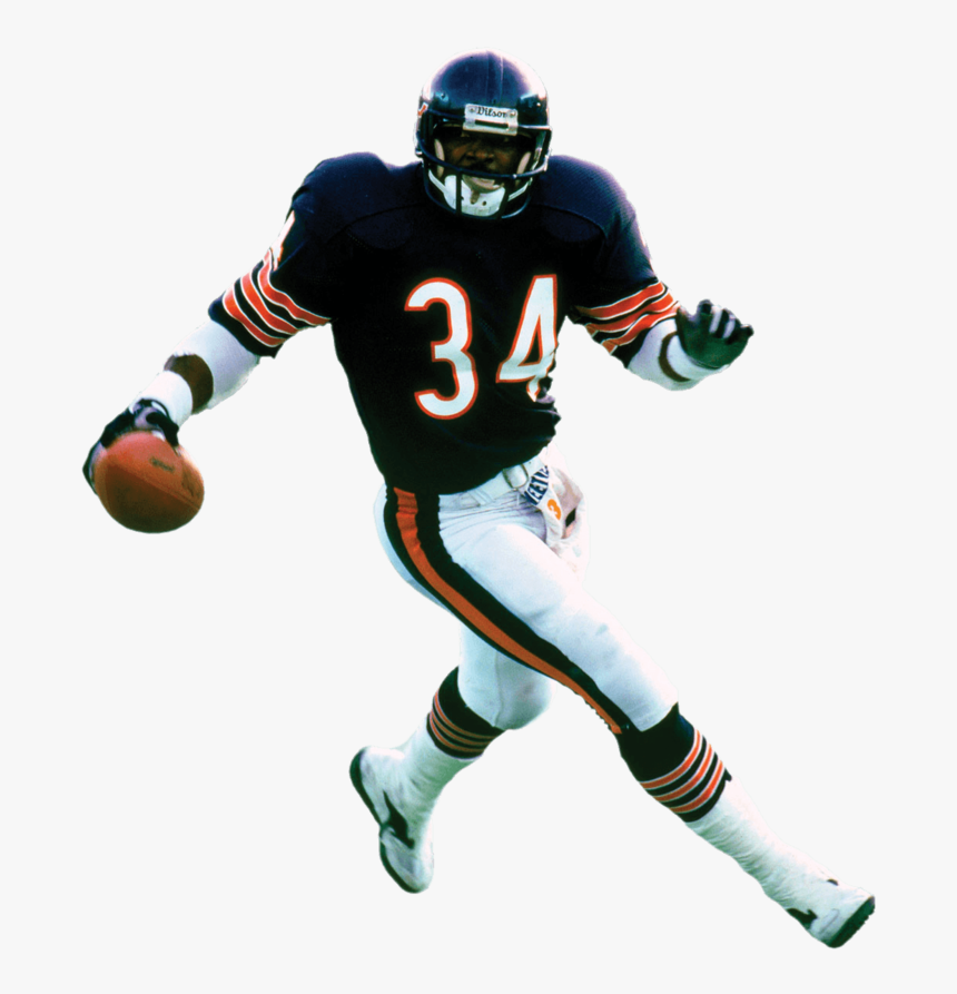 Chicago Bears Player - Walter Payton No Background, HD Png Download, Free Download