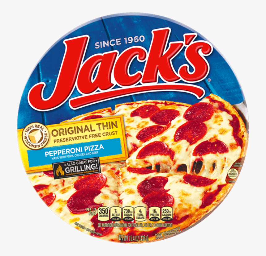 Jack"s Original Thin Crust Pepperoni Pizza - Jacks Thin Crust Pizza, HD Png Download, Free Download