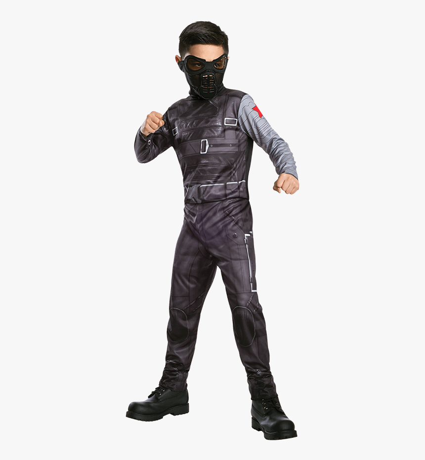 Kids Winter Soldier Jumpsuit Costume - Costume Di Black Panther, HD Png Download, Free Download