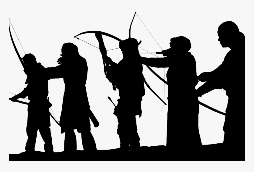 Robin Hood And Merry Men Silhouette, HD Png Download, Free Download