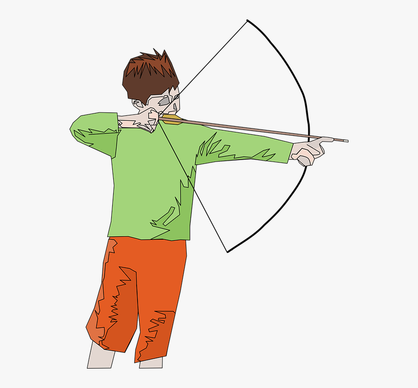 Abstract, Archer, Archery, Arrow, Bow, Boy - Motion Of An Arrow From A Bow, HD Png Download, Free Download