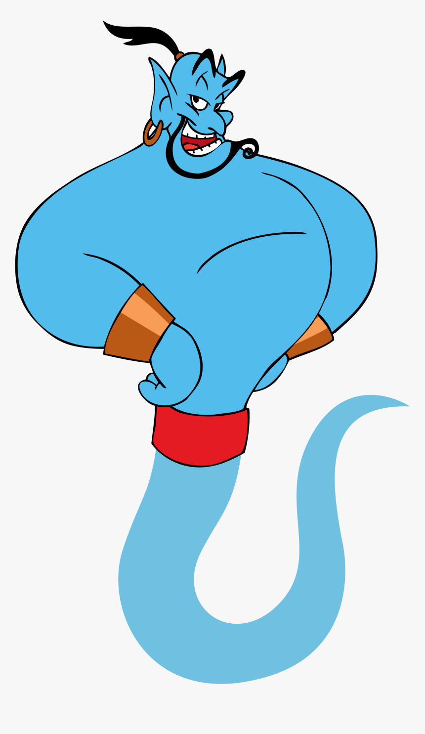 Best Aladdin Genie Clipart - Aladdin Genie Png, Transparent Png, Free Download