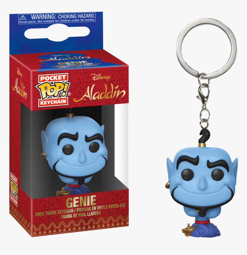 Genie Pocket Pop Vinyl Keychain - Funko Pop Keychain Aladdin, HD Png Download, Free Download