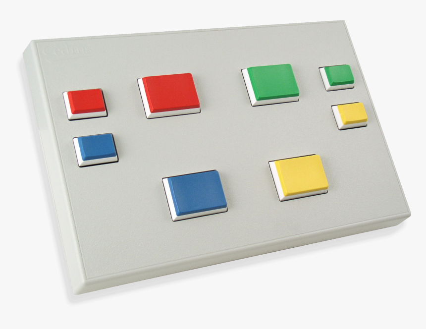 Rb-844 Response Pad With Colored Caps - Cedrus Response Pad, HD Png Download, Free Download