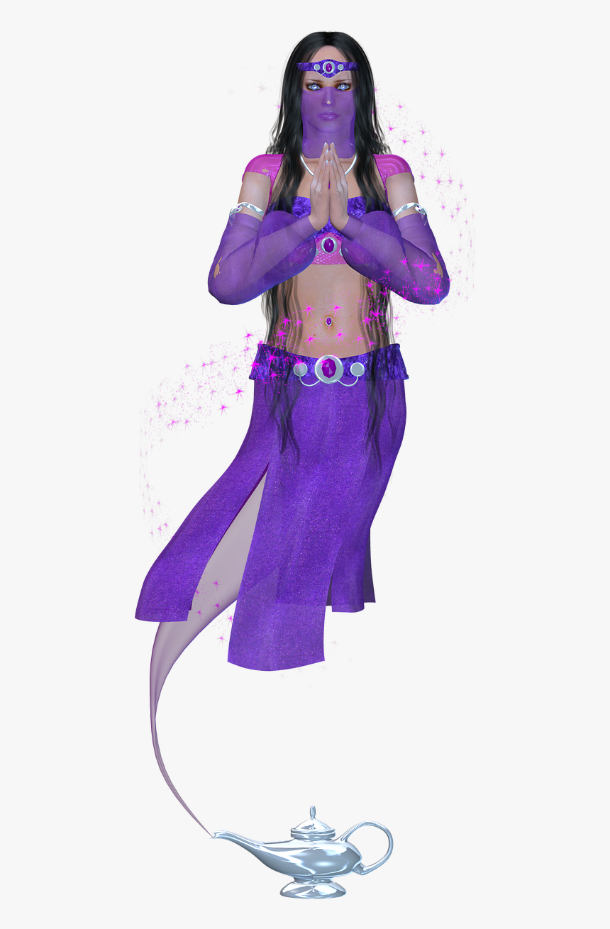 Genie Aladdin Lamp Free Picture - Jin Aladin Png, Transparent Png, Free Download