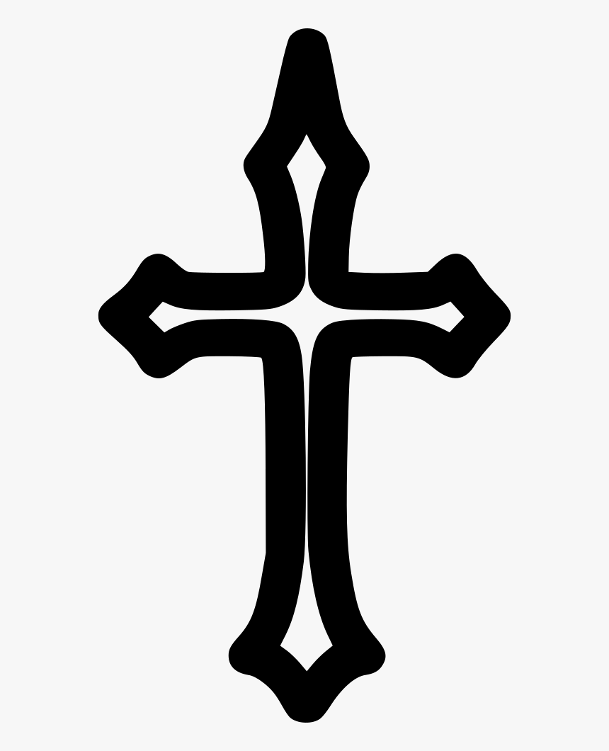 Christian Cross - Ikon Salib Hitam Png, Transparent Png, Free Download