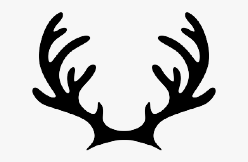 Antler Clipart Hoof - Reindeer Antlers Svg Free, HD Png Download is free tr...