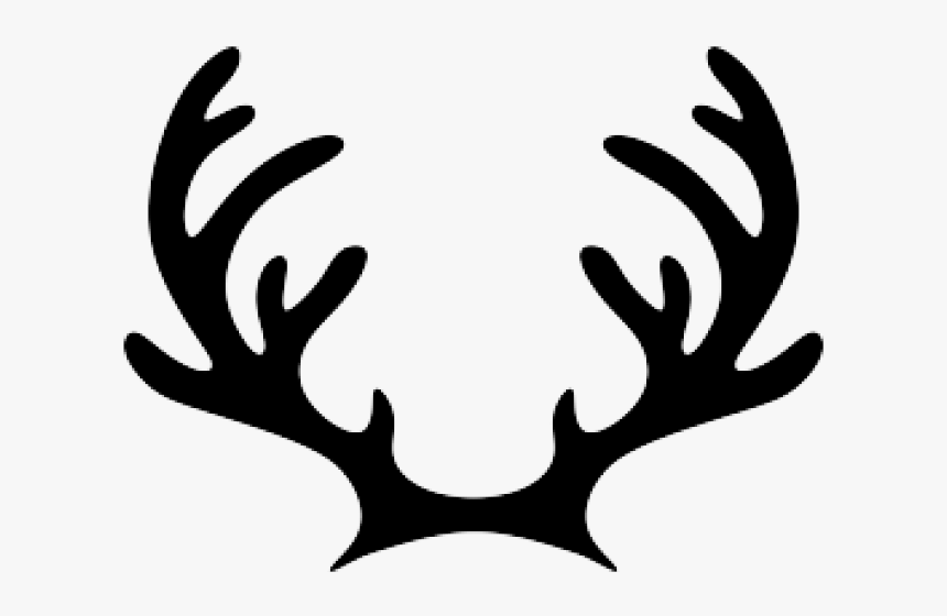 Antler Clipart Hoof - Reindeer Antlers Svg Free, HD Png Download - kindpng.