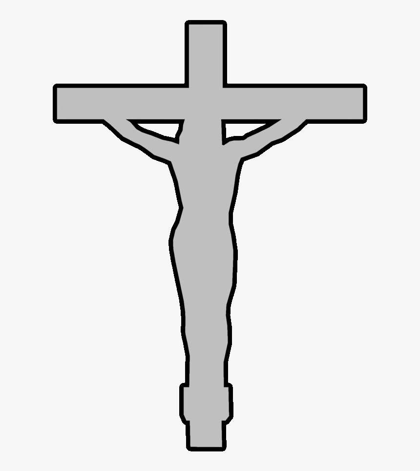 Christianity Clipart Template Christian Cross Clip - Jesus On Cross Outline, HD Png Download, Free Download