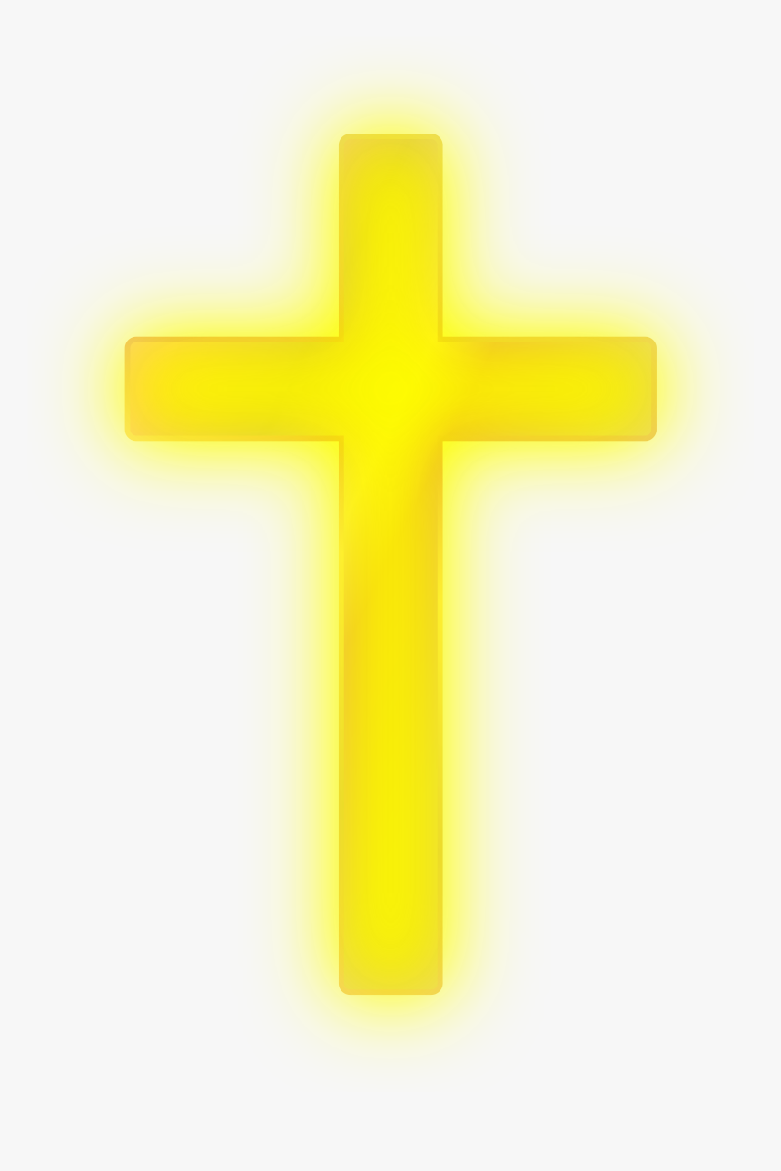 Transparent Christian Cross Clip Art - Yellow Cross Transparent Background, HD Png Download, Free Download