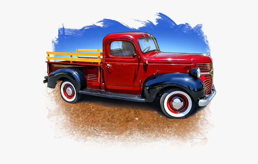 Old Red Truck Png, Transparent Png, Free Download