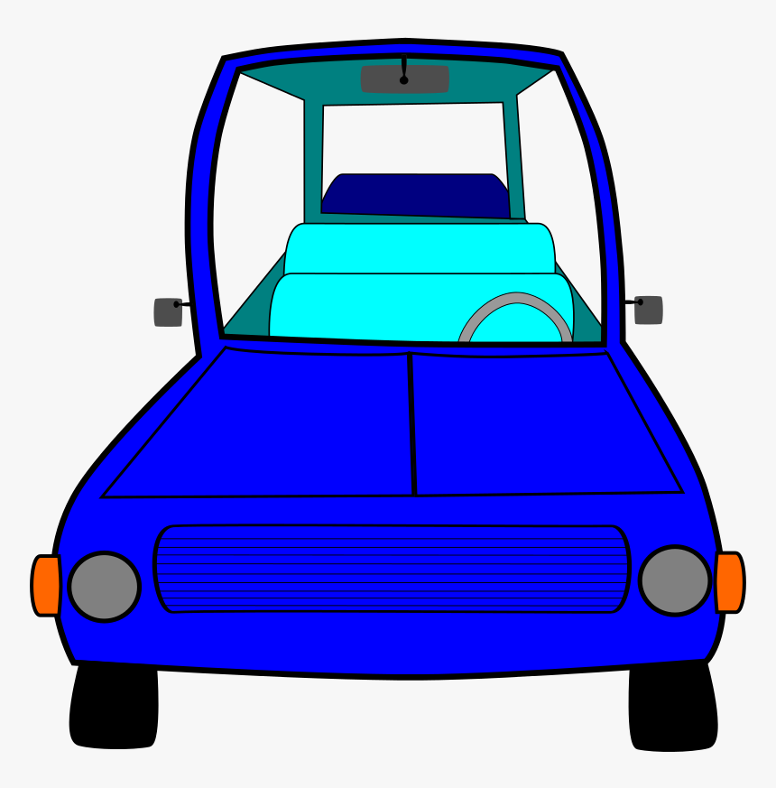 Cartoon Car, Png - Front View Cartoon Car Png, Transparent Png, Free Download
