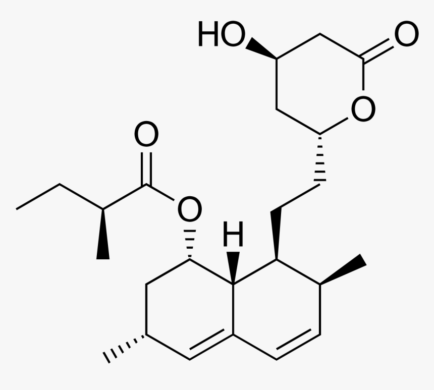 Simvastatin Structure, HD Png Download, Free Download