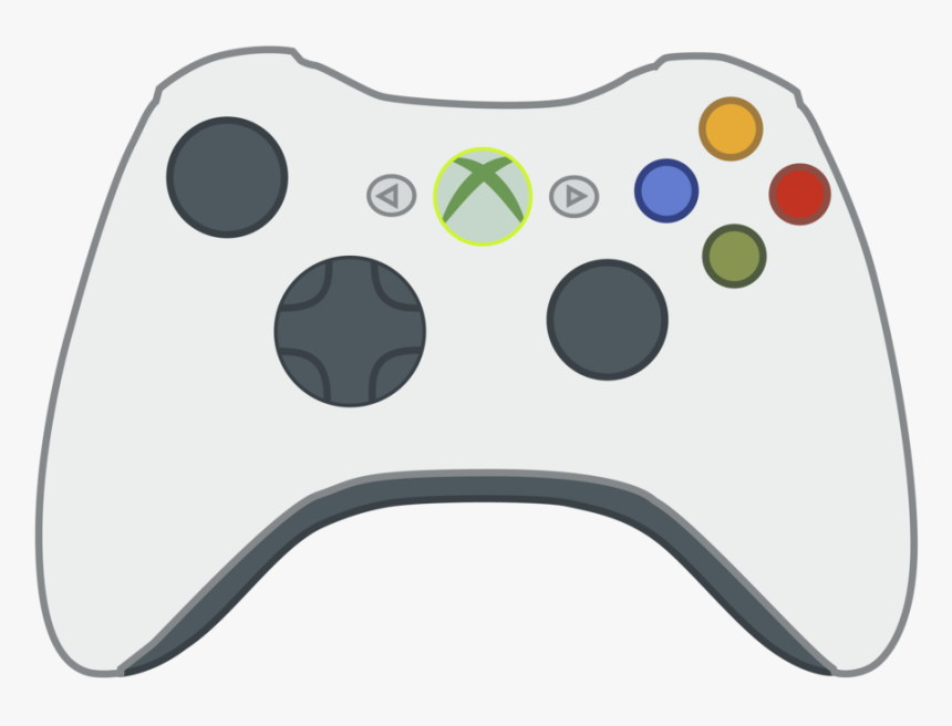 Xbox Controller Cartoon Transparent Clipart Png - Xbox 360 Controller Clip Art, Png Download, Free Download