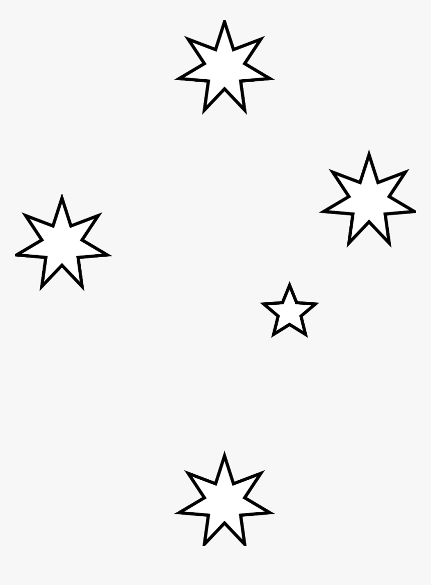 Stars, Sparkle, Astronomy, White, Bright, Starry, Shiny - Color In Australian Flag, HD Png Download, Free Download
