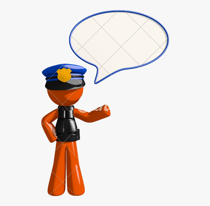 Orange Man Police Officer - Mnemônico De Direito Constitucional, HD Png Download, Free Download