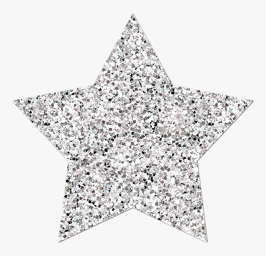 Lacarolita Cold Star Png - Silver Glitter Star Clipart, Transparent Png, Free Download