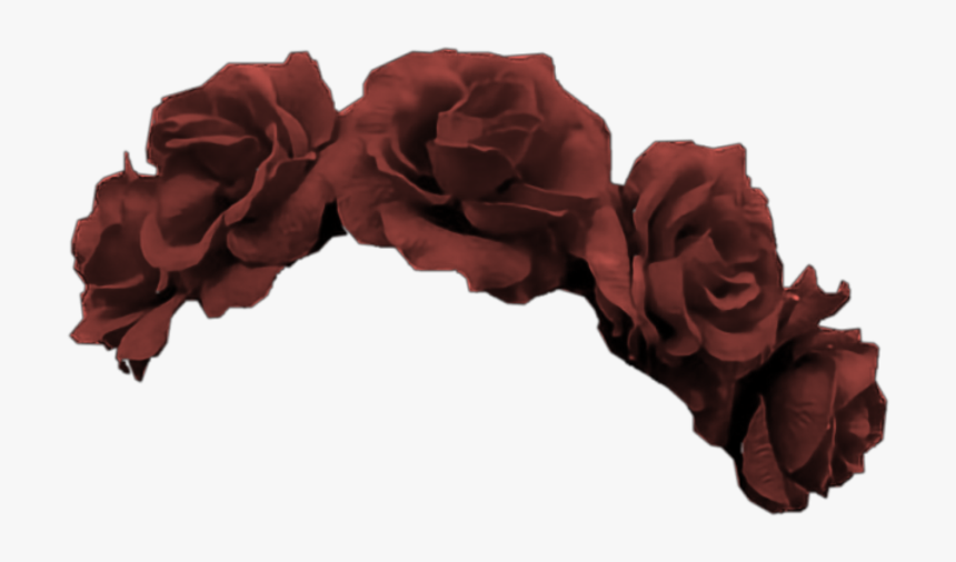 Red Crown Flower Rose Flowers Roses Tiara Burgundy Transparent Flower Crown Png Png Download Kindpng - pink flower crown roblox