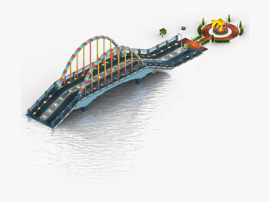 Rainbow Bridge L1 - Roller Coaster, HD Png Download, Free Download