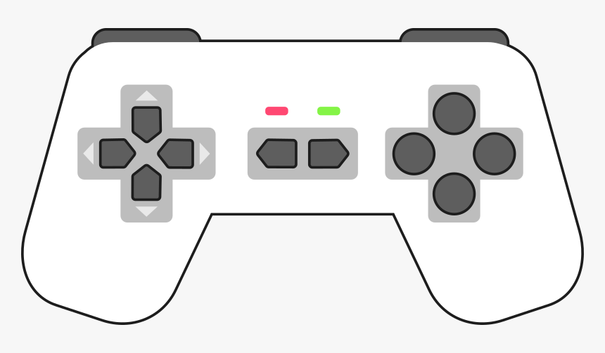 Black And White Video Game Controller Clipart , Png - Transparent Controller Gamer Clipart, Png Download, Free Download