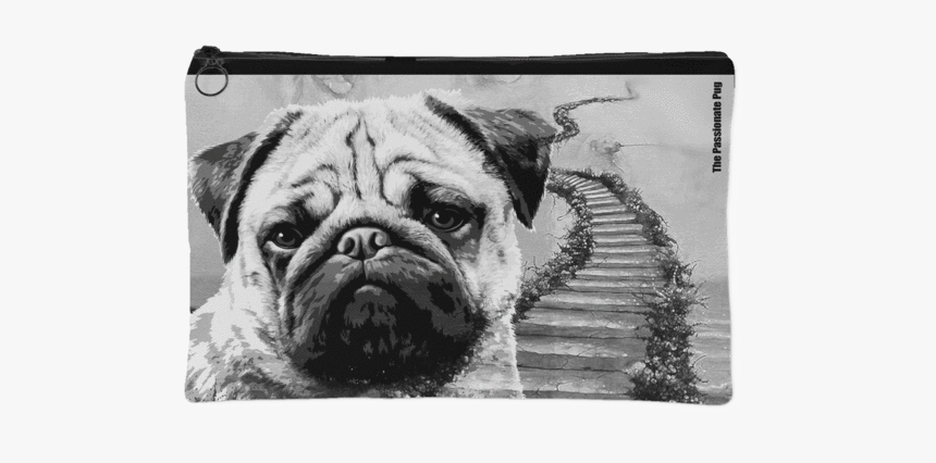 Rainbow Bridge Makeup Pouch - Pug, HD Png Download, Free Download