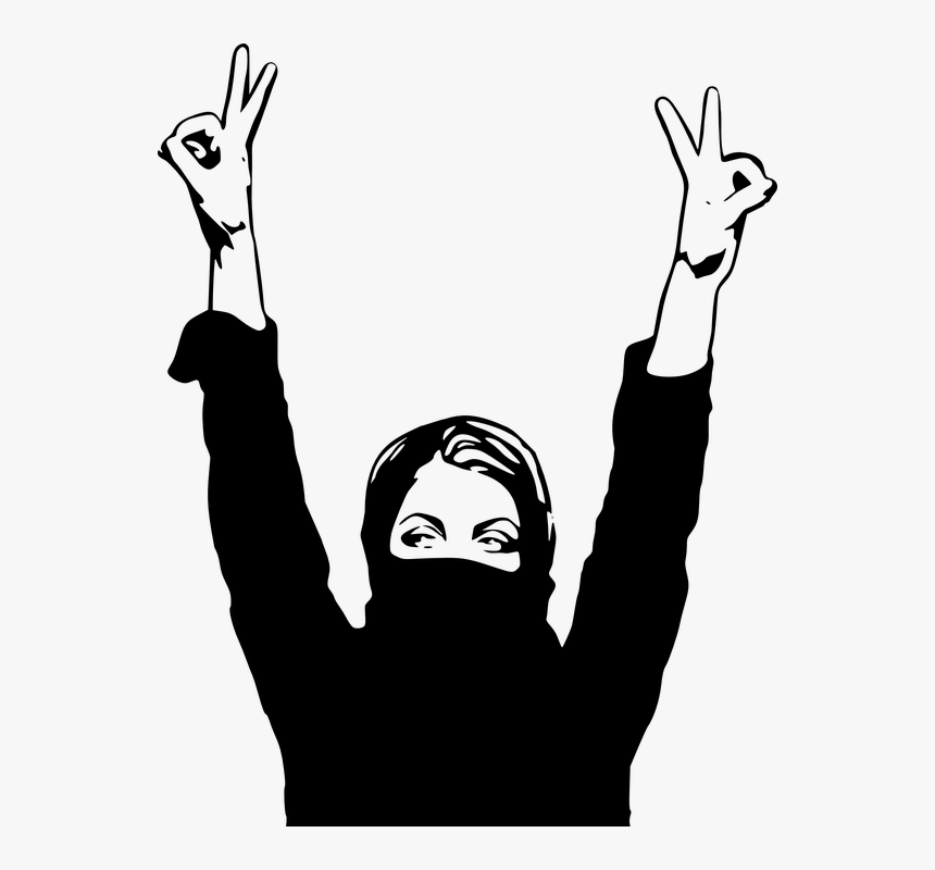 Woman Fanaticism Revolution - Vector Palestina, HD Png Download, Free Download